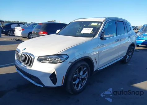 2022 BMW X3 xDrive30I z USA, uszkodzony, nr VIN 5UX53DP09N9L35267